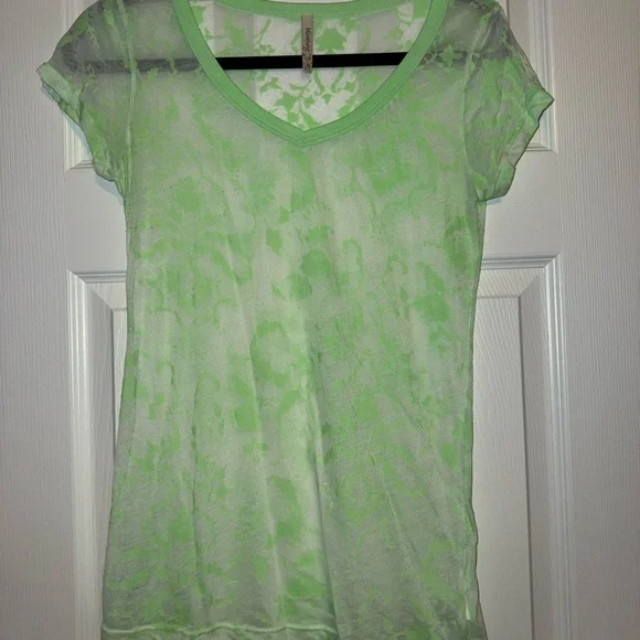 Green Sheer Women's Top - Picture 5 of 6